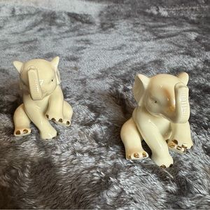 Lenox Ivory And Gold Elephant Figurine  Fine China With Gold Accents Vintage.